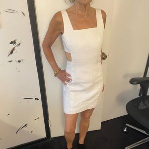 White summer mini dress